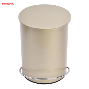 3L Simple Dustbin Garbage Can Bathroom Trash Can Household Plastic Foot Pedal Dust Bins Patent Design Pedal Waste Bin For Indoor Trash Can 