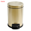 3L Patent Design Bathroom Metal Trash Can Powder Coating Morden Style Dustbin Garbage Can Dust Bins Household Pedal Waste Bin For Indoor Trash Can Foot Pedal