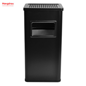 30L Ashtrays in Public Places Waste Bins Smoking Stainless Steel Trash Can Area Trash Can Rectangle Wholesale Square Ashtray Dustbin With An Ashtray In The Hotel Lobby 