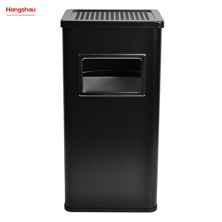 30L Ashtrays in Public Places Waste Bins Smoking Stainless Steel Trash Can Area Trash Can Rectangle Wholesale Square Ashtray Dustbin With An Ashtray In The Hotel Lobby 