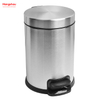 Household Bathroom Stainless Steel 3L Pedal Trash Bin With Cover Closing Slowly And Mutely Round Trash Bin Waste Bin Dustbin
