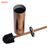 Household Bathroom Stainless Steel Brushed And Bronze Lacquer Spraying Toilet Brush Holder Matte Toilet Cleaning Brush Holder Wc Clean Brush Holder