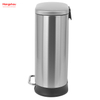 Modern Houseware 410 Stainless Steel 30l Pedal Trash Bin With Cover Closing Slowly And Mutely Round Trash Can