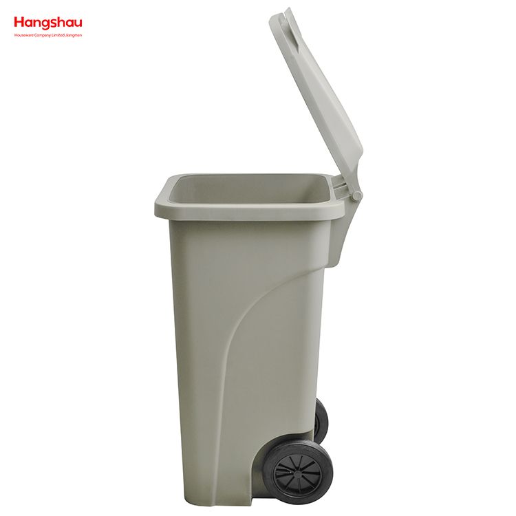 120L Residential Trash Cans Ecofriendly Trash Bins For Parks Big Trash Can With Square Waste Bin Square Dust Can Wheelie Bin