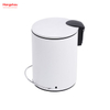 3L Bathroom Simple Dustbin Garbage Can Trash Can Bedroom Household Plastic Foot Pedal Dust Bins Patent Design Pedal Waste Bin For Indoor Trash Can Small 