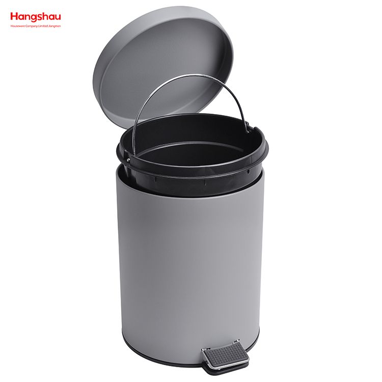 5L Household Pedal Waste Bin Dust Bins For Indoor Trash Can Bathroom Trash Can Morden Style Dustbin Garbage Can Metal Powder Coating