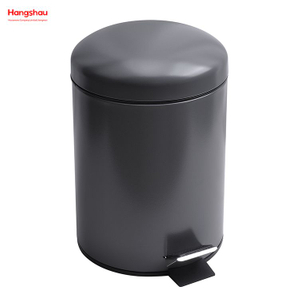 5L Morden Style Dustbin Garbage Can Dust Bins Bathroom Powder Coating Household Pedal Waste Bin Metal Trash Can For Indoor Trash Can 