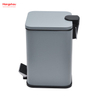5L Square Bathroom Trash Can Morden Style Dustbin Garbage Can Metal Powder Coating Household Pedal Waste Bin Dust Bins For Indoor Trash Can 