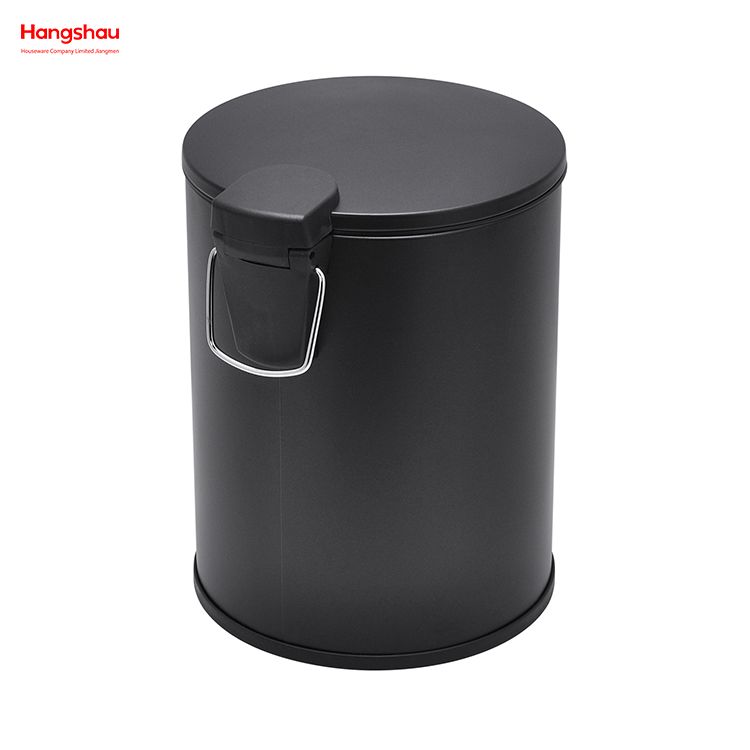 5L Bathroom Trash Can Metal Morden Style Dustbin Garbage Can Powder Coating Household Pedal Waste Bin Dust Bins For Indoor Trash Can 
