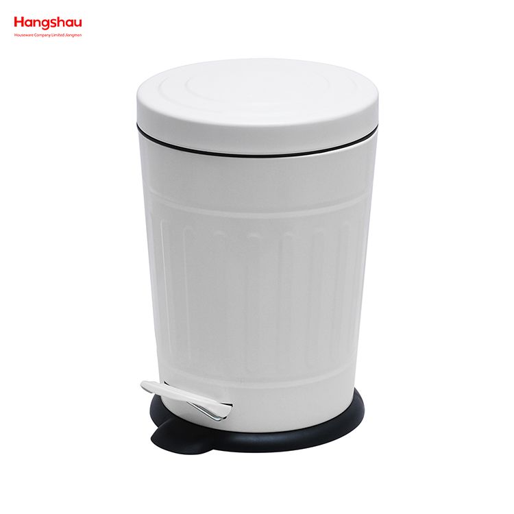 5L Metal Powder Coating Household Pedal Waste Bin Dust Bins Morden Style Dustbin Garbage Can For Indoor Trash Can Bathroom Trash Can