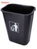 13L Plastic Household Kitchen Bar Opening Simple Trash Bin without Lid Garbage Bin Open Top Dustbin 