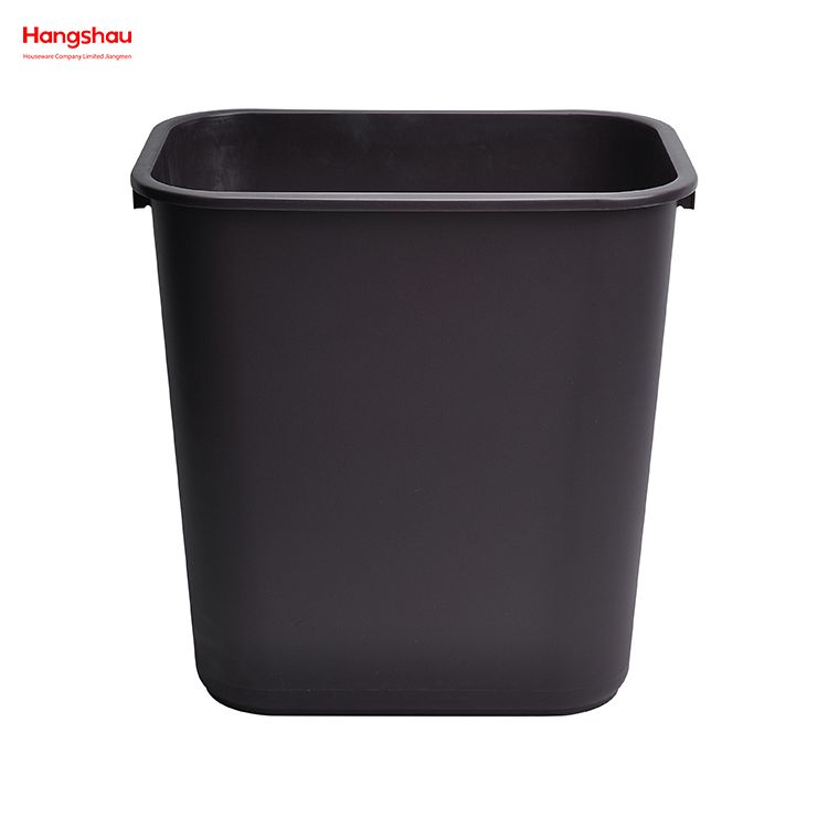 Customized Pp Plastic Rectangle Press Type Indoor Kitchen 26L Prectangle Trash Can Dustbin Open Top Trash Can