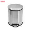 5L S/S Round Pedal Bin with Soft Close Device Bathroom Stainless Steel Trash Can with Foot Pedal Special Shaped Garbage Bin