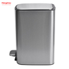 11.5L Stainless Steel Rectangular Pedal Bin Hotel Dust Bin Foot Pedal Dustbin With Rubbish Bin Garbage For Kitchen Hotel Office Trash Can
