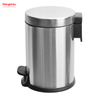 3L Patent Design Household Pedal Waste Bin For Indoor Trash Can Foot Pedal Bathroom Metal Trash Can Powder Coating Morden Style Dustbin Garbage Can Dust Bins 