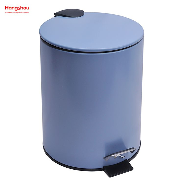 5L Bathroom Metal Trash Can Powder Coating Household Pedal Waste Bin For Indoor Trash Can Morden Style Dustbin Garbage Can Dust Bins