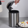 Circular High-quality Stainless Steel Trash Can Household Pedal Bin Bathroom Trash Bin