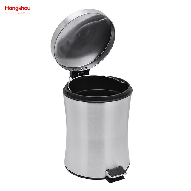 5L Office And Kitchen Use Waste Bins Genre Dustbin Garbage Can Stainless Steel Household Bathroom Inner Bucket Trash Bin with Step Pedal for 