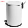 20 Liter / 5.3 Gallon Round Household Soft-close Trash Can With Foot Pedal Can Step Pedal Dustbin Kitchen Waste Bin Garbage Bin