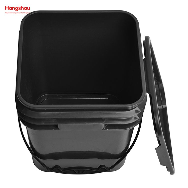 Outdoor Camping Barbecue Water Bucket Grid Portable Bucket Iron Square Storage Bucket Beach Play Plastic Square Storage Bucket Sets of 3 Pieces Barbecue charcoal bucket