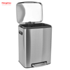 Hot Sales Kitchen Stainless Steel Dustbin 50 Liter Trash Can With Lid