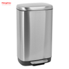 30l Trash Bin Stainless Steel Slim Lid Kitchen Trash Bin Soft Close Pedal Bin For Kitchen