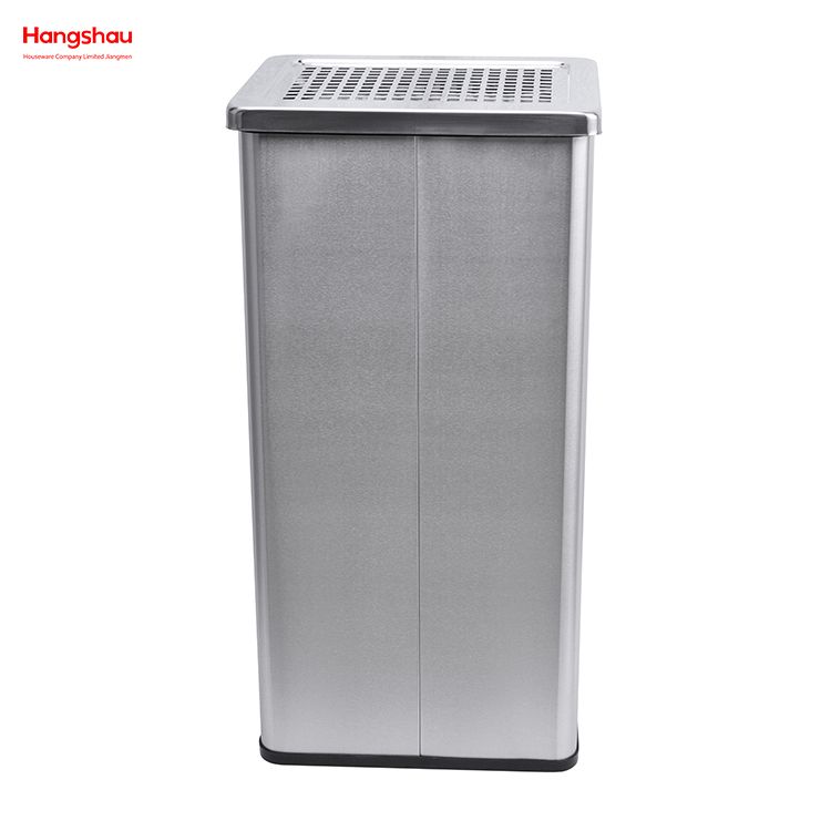 30L Rectangle Wholesale Square ashtray Dustbin With An Ashtray In The Hotel Lobby Stainless Steel Trash Can Ashtrays in public places Waste Bins Smoking area trash can