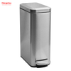 8L Stainless Steel Rectangular Pedal Bin Hotel Dust Bin Stainless Steel Foot Pedal Dustbin With Rubbish Bin Garbage For Kitchen Hotel Office Trash Can