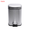 6L Square Stainless Steel Foot Pedal Dustbin Hotel Dust Bin Stainless Steel Foot Pedal Dustbin With Rubbish Bin Garbage For Kitchen Hotel Office Trash Can