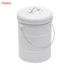 Waste Bin with Handle Open Top Trash Bin Lid Detached From Compost Bin Household Kitchen Round Food Compostable Compost Bin 