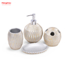 Polyresin Bathroom Accessories Luxury Set Family Soap Dispenser Toothbrush Holder Tumbler Soap Dish PlasticTransparent Luxury 