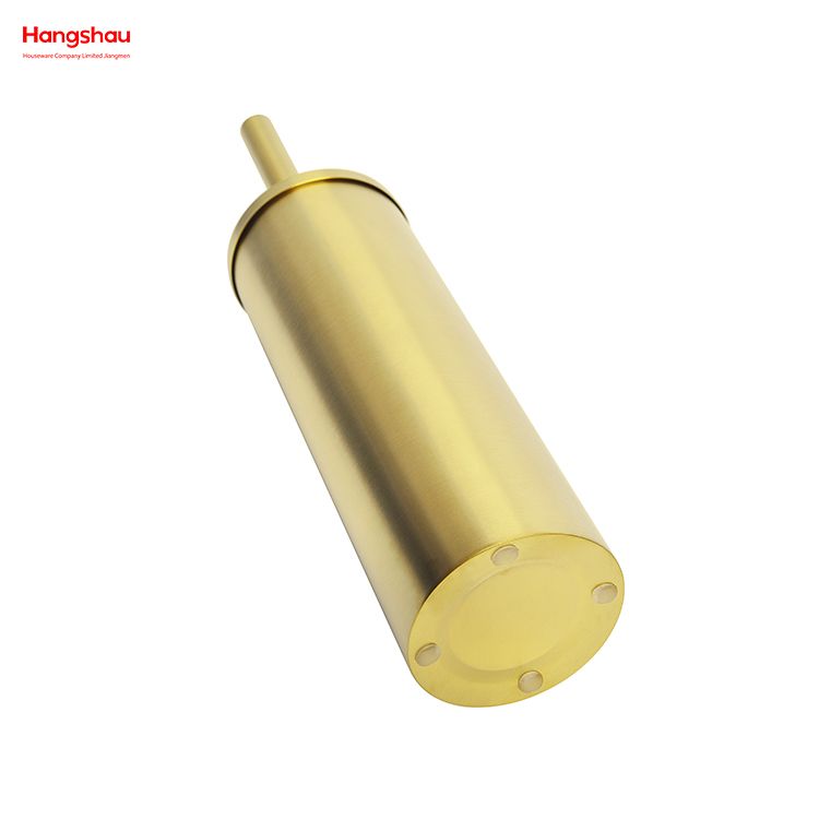 Luxury Golden Lacquer Spraying Household Bathroom Stainless Steel Toilet Brush Holder Matte Toilet Cleaning Brush Holder Commode Clean Brush Holder
