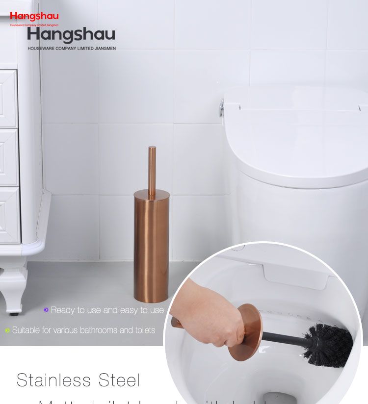 Luxury stainless steel toilet brush