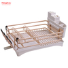 Kitchen Stand Dish Rack Countertop Dish Rack Cup Holder Aluminum Alloy Dish Rack over Sink Organizer Metal Drying Plastic Dish Tray Rack 