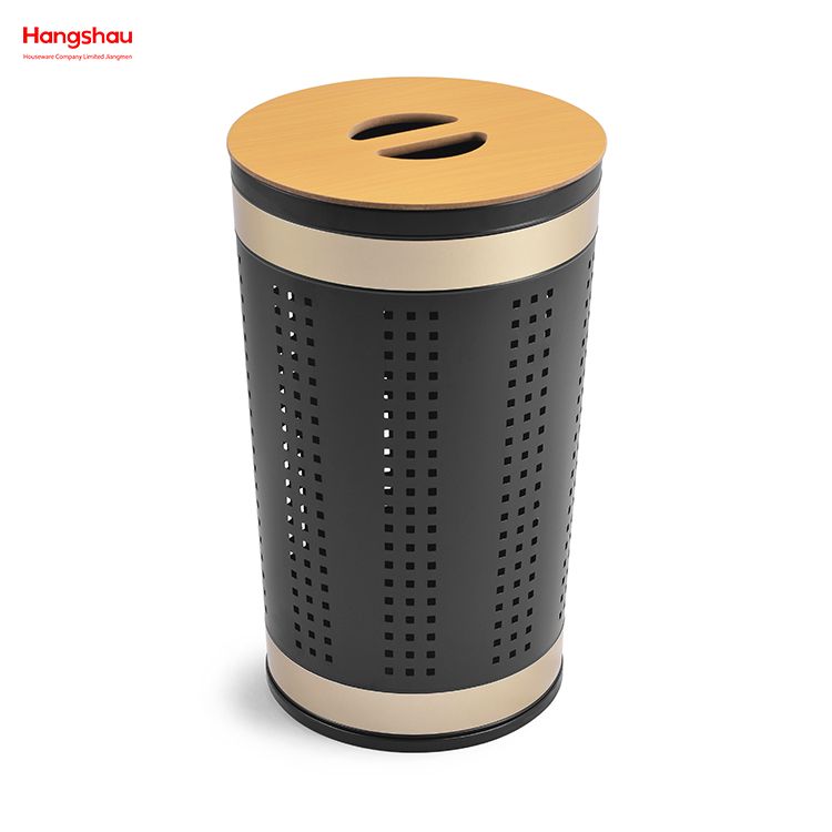 Metal Laundry Basket with Lid Washing Storage Dirty Clothes Laundry Basket Large Home Storage Basket Laundry Hamper 