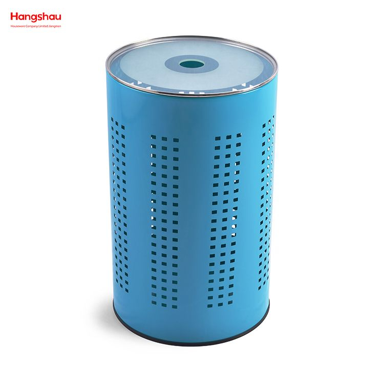 Metal Dirty Clothes Laundry Basket Large Home Storage Basket Laundry Hamper Laundry Basket with Lid Washing Storage 