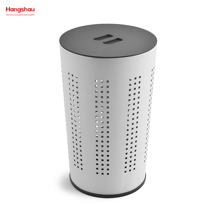 Large Home Storage Basket Laundry Hamper Washing Storage Dirty Clothes Laundry Basket Metal Laundry Basket with Lid 