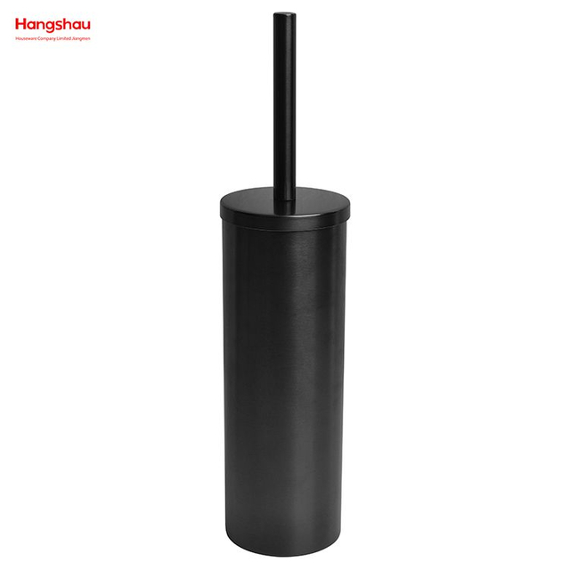 Brushed And Black Nickel Lacquer Spraying Household Bathroom Stainless Steel 304# Toilet Brush Holder Matte Toilet Cleaning Brush Holder Wc Clean Brush Holder