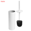 Brushed And White Lacquer Spraying Household Bathroom Stainless Steel 304# Toilet Brush Holder Matte Toilet Cleaning Brush Holder Wc Clean Brush Holder