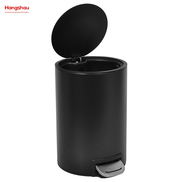 Bathroom Trash Can Household Dust Bins Indoor Trash Can Powder Coating Pedal Waste Bin Kitchen Garbage Can Metal Morden Style Dustbin