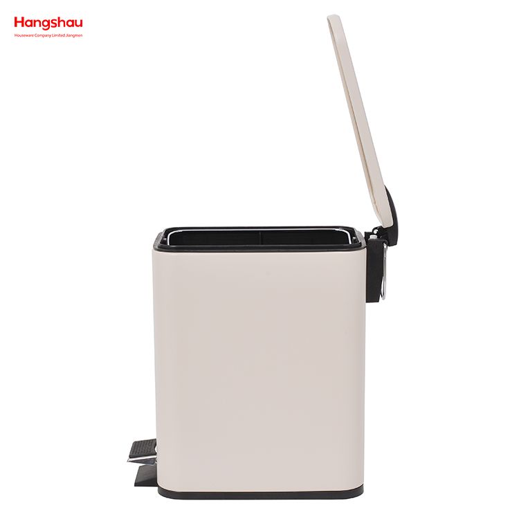 Kitchen Hotel Office Trash Can Iron Rectangular Pedal Bin Hotel Dust Bin Foot Pedal Dustbin With Rubbish Bin Garbage