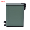 Kitchen Bathroom Hotel Dust Bin Foot Pedal Dustbin With Rubbish Bin Garbage Office Trash Can Iron Rectangular Pedal Bin 