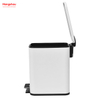 Bathroom Hotel Dust Bin Foot Pedal Dustbin With Rubbish Bin Garbage Kitchen Office Trash Can Iron Rectangular Pedal Bin 
