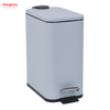 Household Office Trash Can Iron Rectangular Pedal Bin Kitchen Bathroom Foot Pedal Dustbin With Rubbish Bin Garbage Hotel Dust Bin