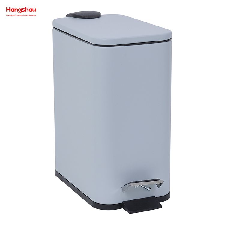 Household Office Trash Can Iron Rectangular Pedal Bin Kitchen Bathroom Foot Pedal Dustbin With Rubbish Bin Garbage Hotel Dust Bin
