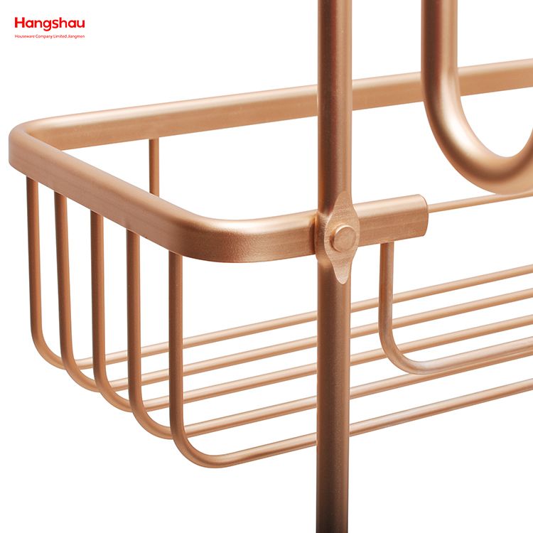 athroom Aluminum Hanger Bathroom Accessories Shower Caddy In Aluminum Bathroom Shelf Anti-rust Durable B3 Layer Wall Mounted Hanging Basket Wall Mounted 