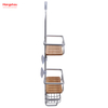 Aluminum Hanger Storage Rack 3-tier Shower Caddy Shelf Basket Shower Caddy Over The Door With Bathroom 