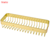 Gold Rectangular Shape Aluminium Bathroom Corner Rack With Metal Shower Caddy Bath Storage Rack Wall Shelf Wall Mounted Bracket