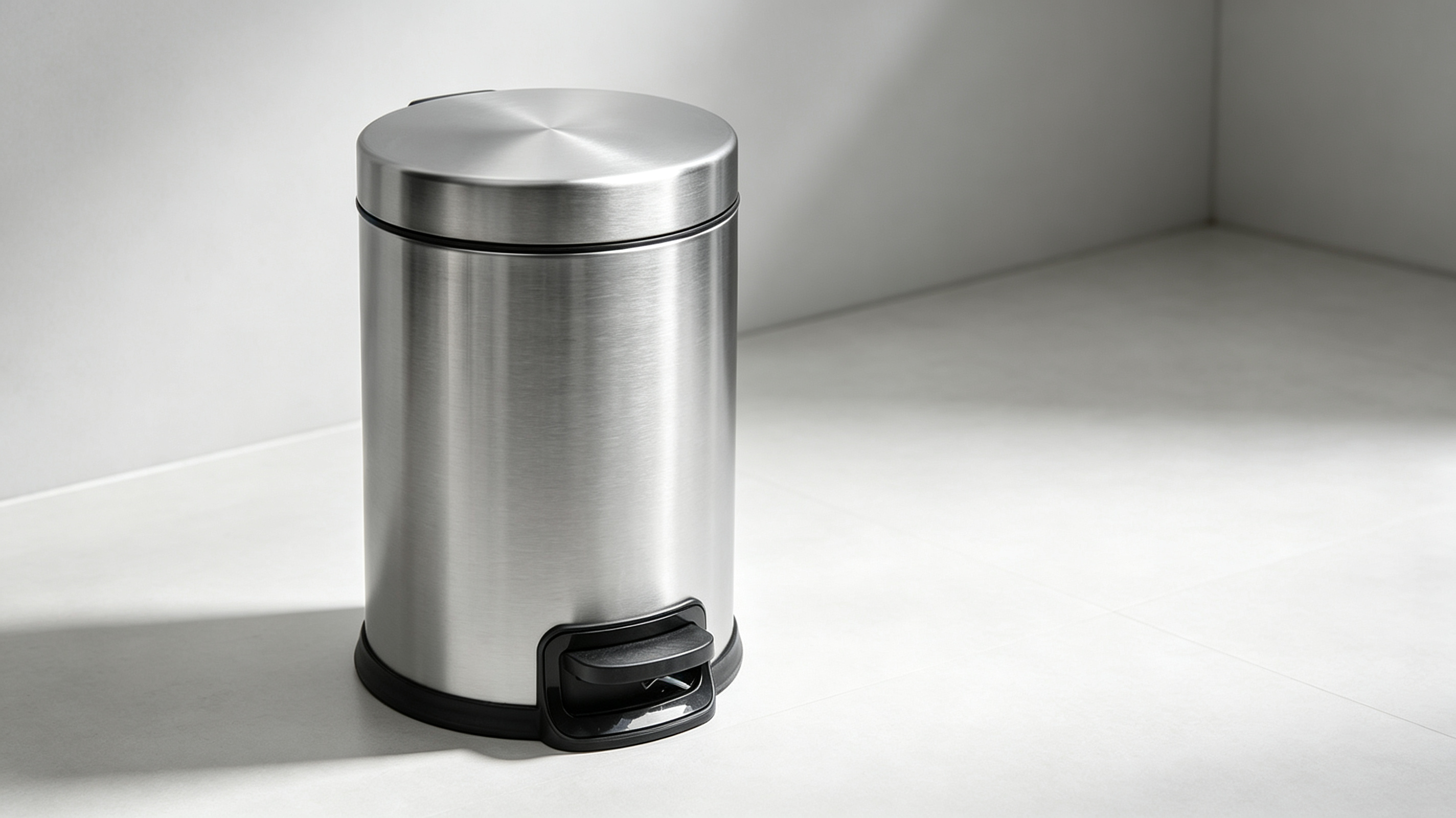 Metal Bathroom Trash Can