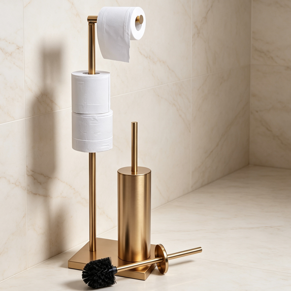 A Stainless Steel Solution for A Cleaner Bathroom